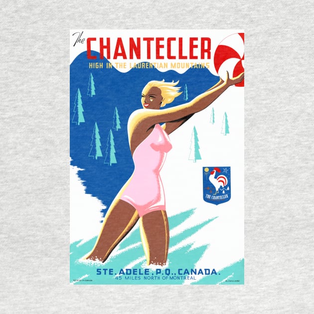 Vintage Travel Poster Canada the Chantecler by vintagetreasure